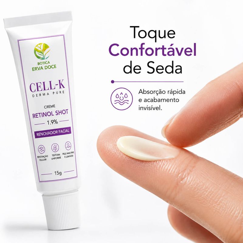  Retinol Shot Renovador Facial - CELL-K Derma Pure  15g
