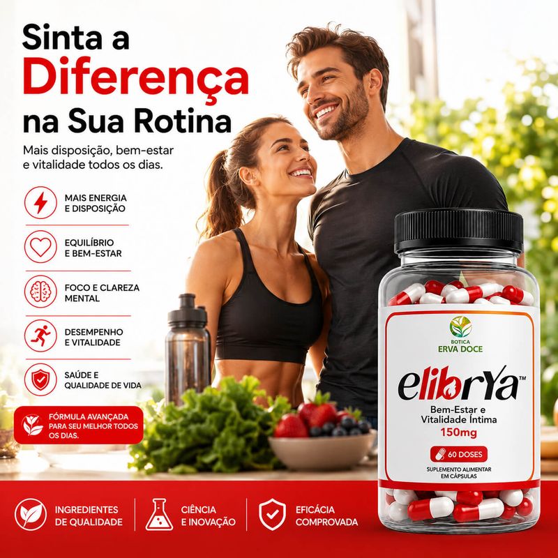 Elibrya 150mg 30 Doses – Performance e Vitalidade 