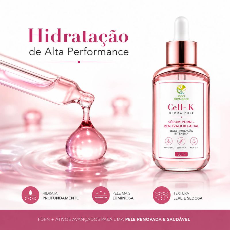 Sérum PDRN – Renovador Facial Efeito Glass Skin 30ml