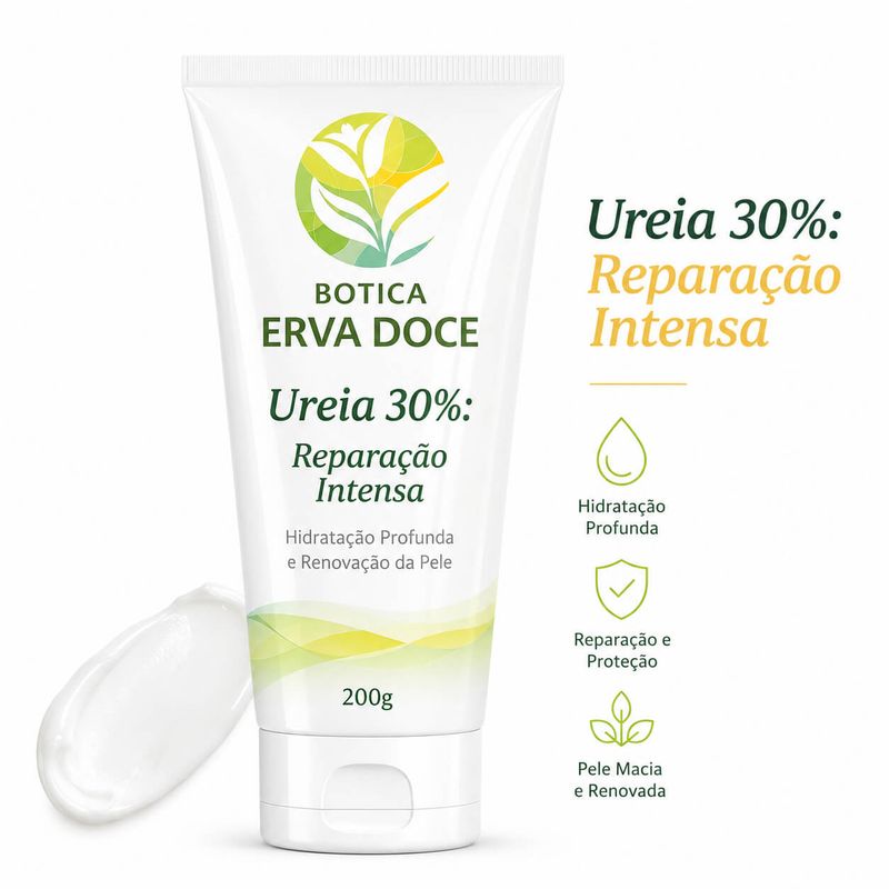 Creme Ureia 30% – Hidratação e Reparação Intensiva 200g