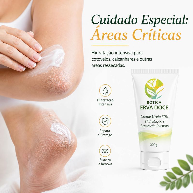Creme Ureia 30% – Hidratação e Reparação Intensiva 200g
