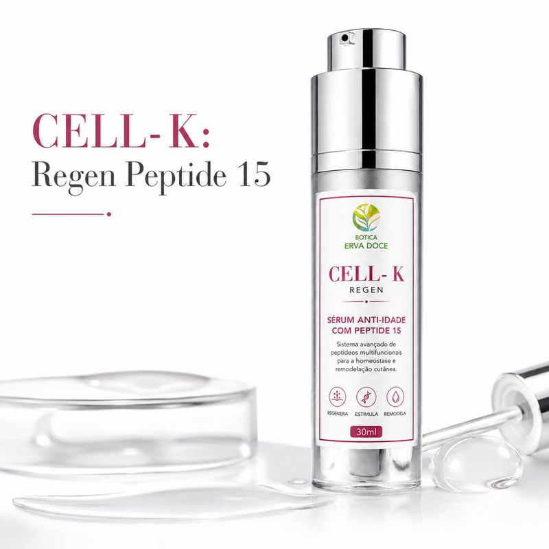 Sérum Anti- Idade Peptide 15 - CELL-K Regen 30ml