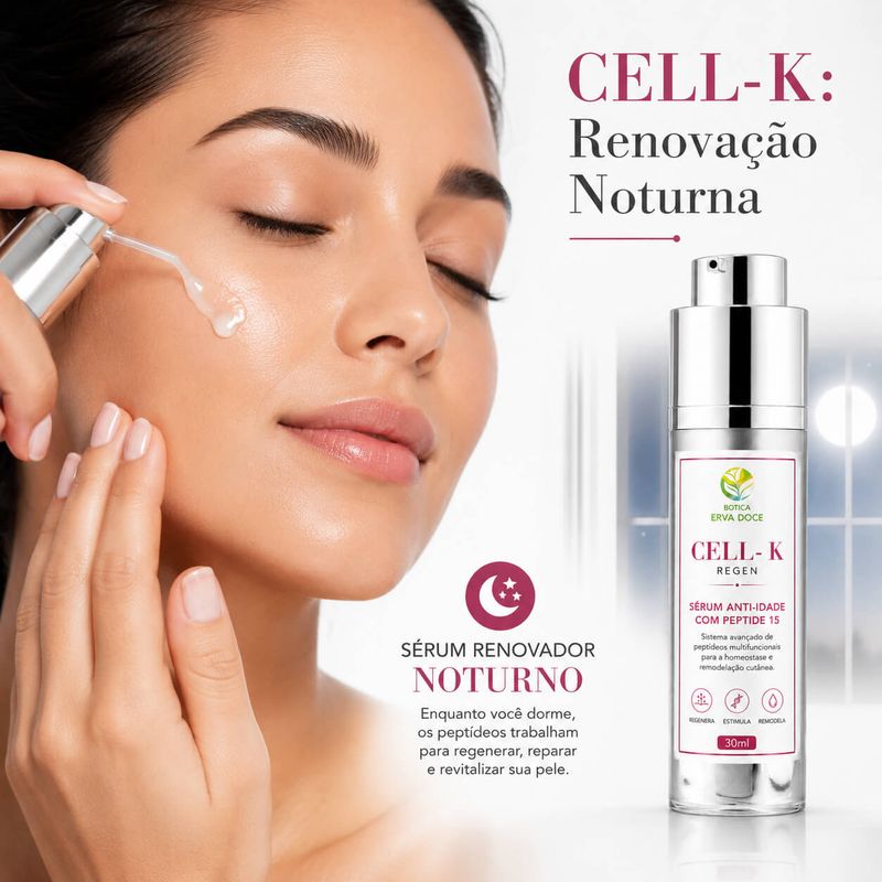 Sérum Anti- Idade Peptide 15 - CELL-K Regen 30ml