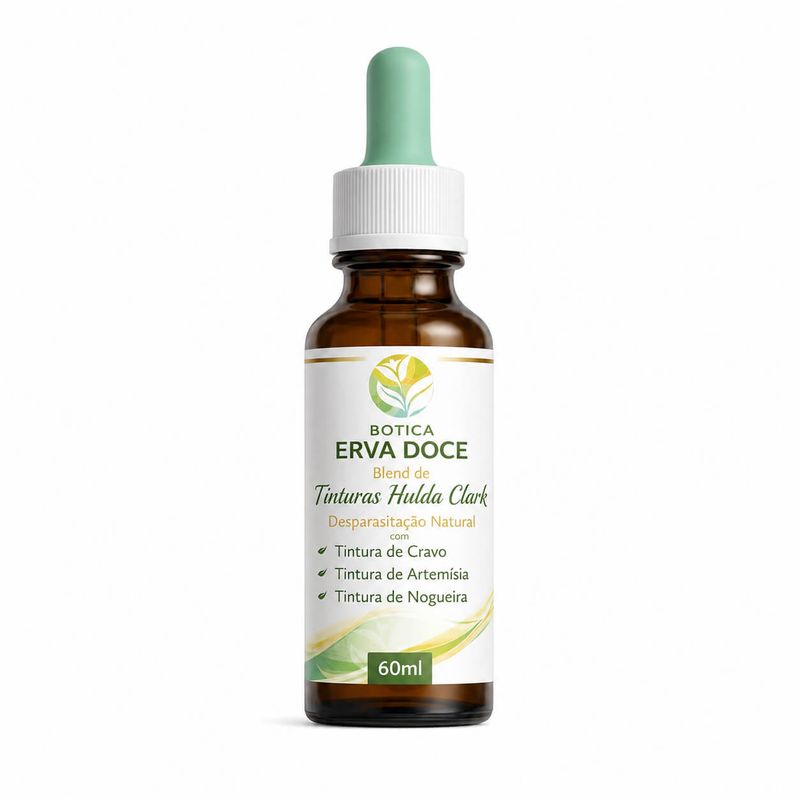 Blend  Tinturas Hulda Clark -  Nogueira, Absinto, Cravo 60ml
