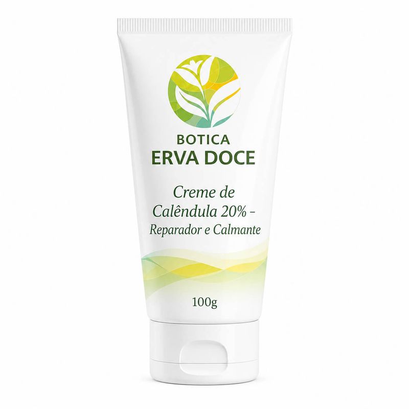 Creme de Calêndula 20% – Reparador e Calmante 100g