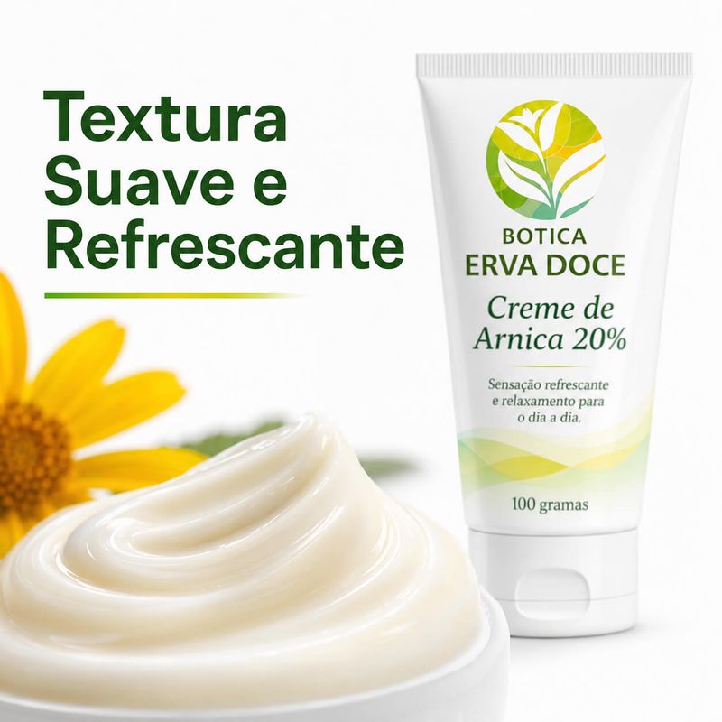 Creme de Arnica 20% – Conforto e Bem-Estar 100g