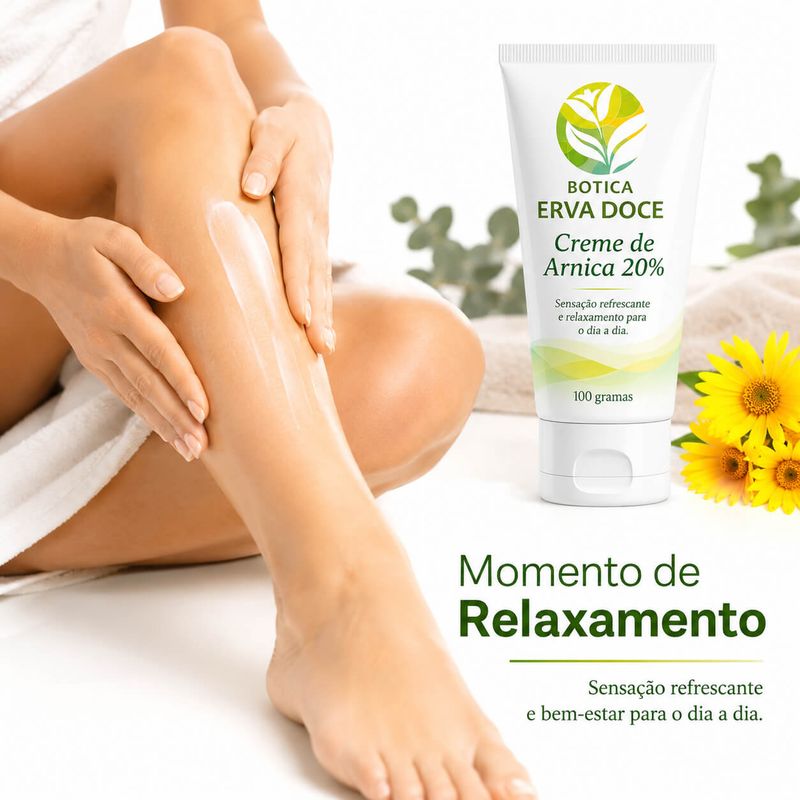 Creme de Arnica 20% – Conforto e Bem-Estar 100g