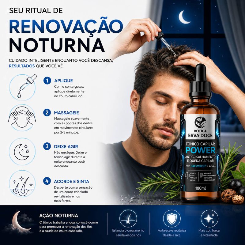 Tonico Greyverse Power – Antigrisalhamento  Queda Capilar 100ml
