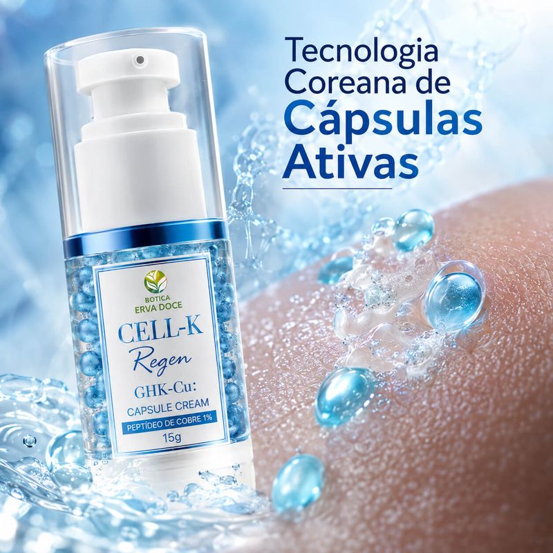  Capsule Cream Tri-Peptídeo de Cobre 1% Inovação 15g