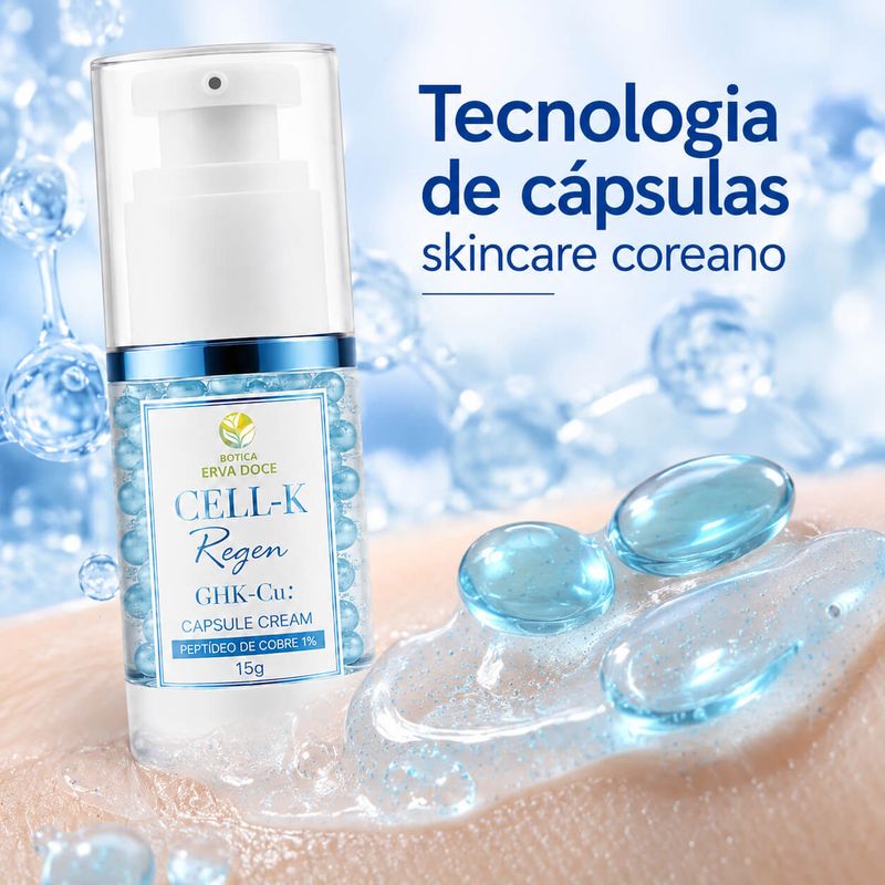  Capsule Cream Tri-Peptídeo de Cobre 1% Inovação 15g