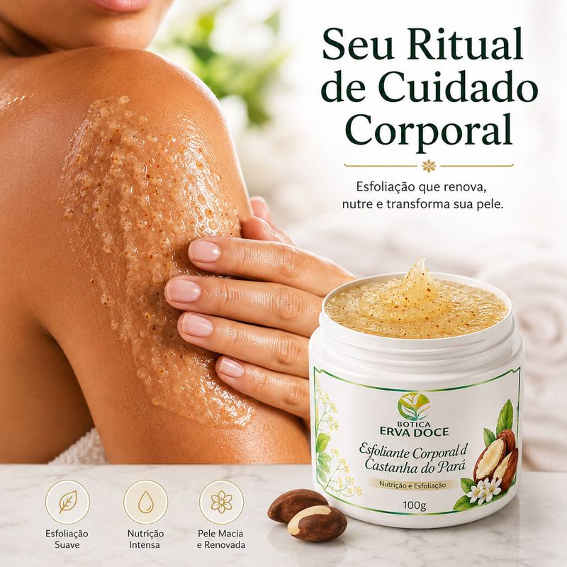 Esfoliante Corporal de Castanha do Pará –  100g