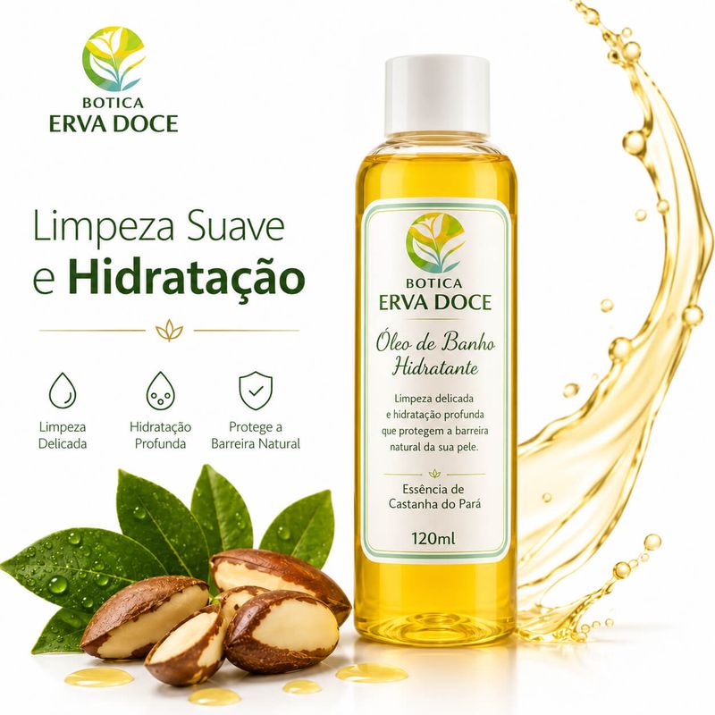 Óleo de Banho Hidratante –  Castanha do Pará 120ml