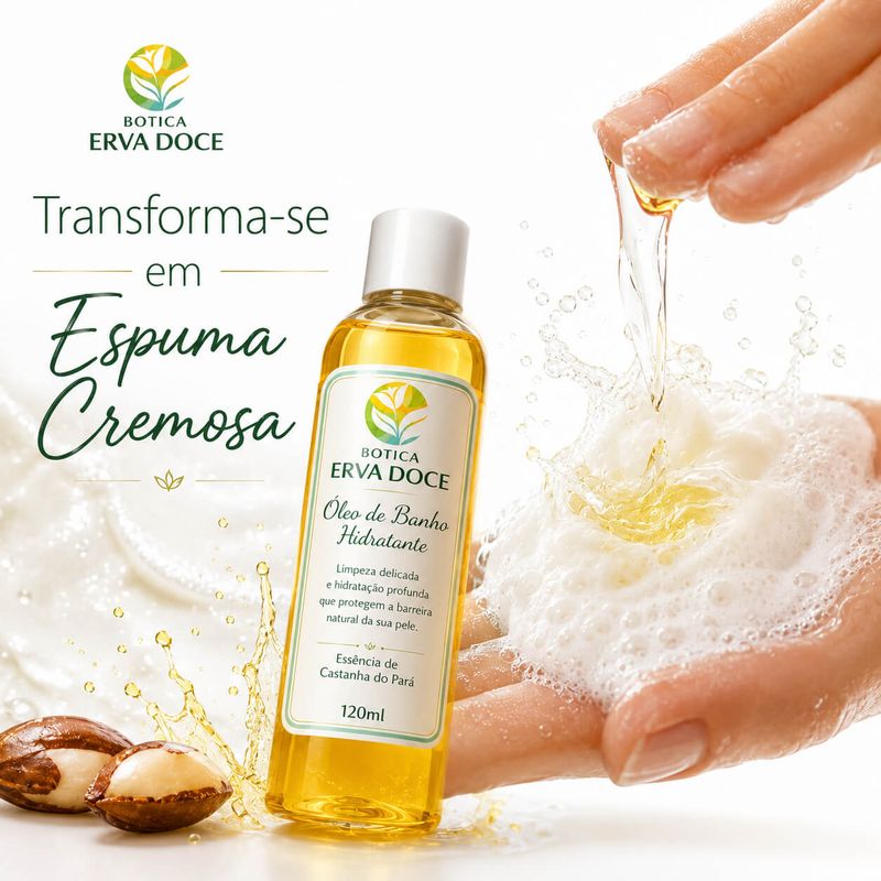 Óleo de Banho Hidratante –  Castanha do Pará 120ml