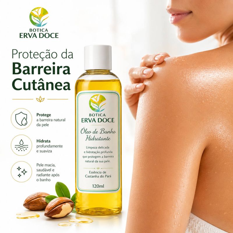 Óleo de Banho Hidratante –  Castanha do Pará 120ml
