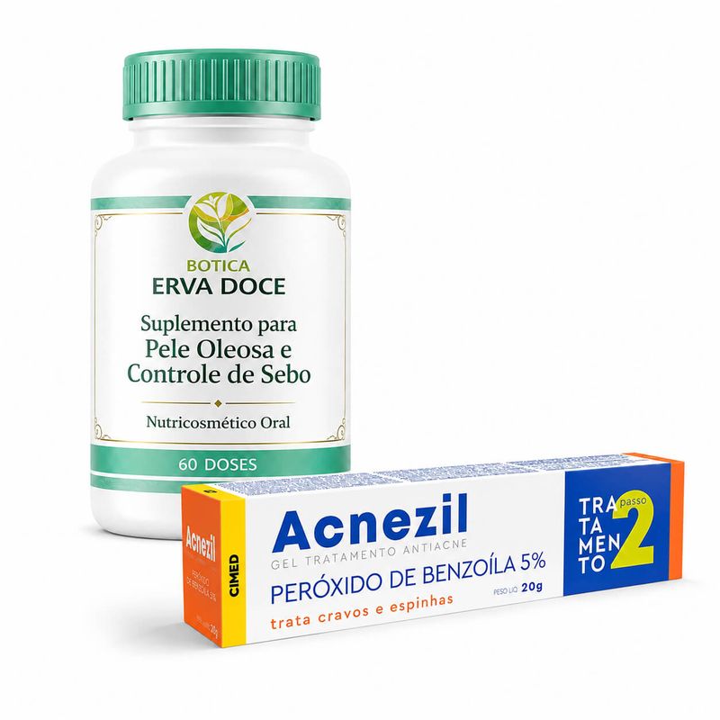 Tratamento Pele Acneica – Compre Suplemento  e Ganhe  Acnezil  