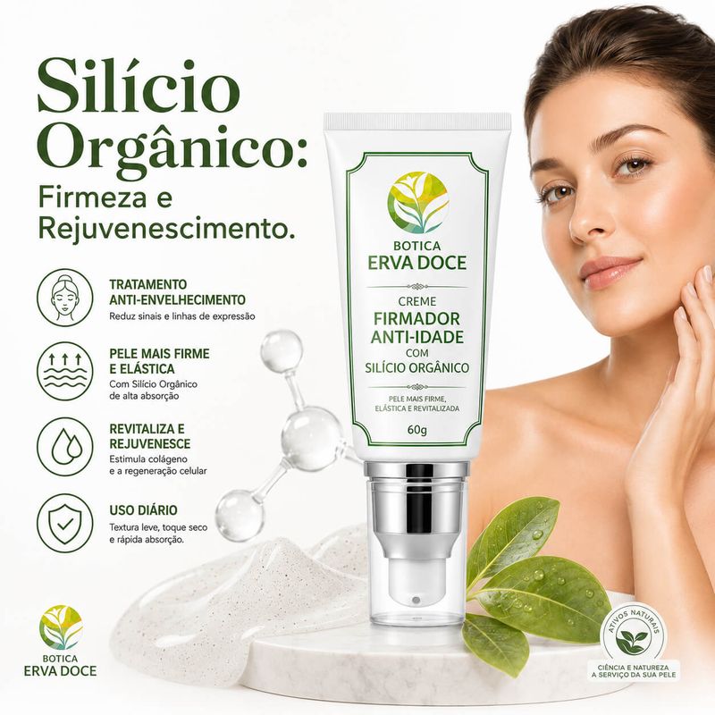  Creme Firmador Anti-Idade com Silício Orgânico 60g