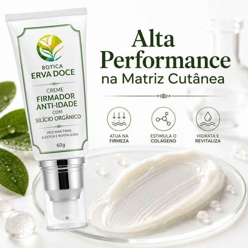  Creme Firmador Anti-Idade com Silício Orgânico 60g