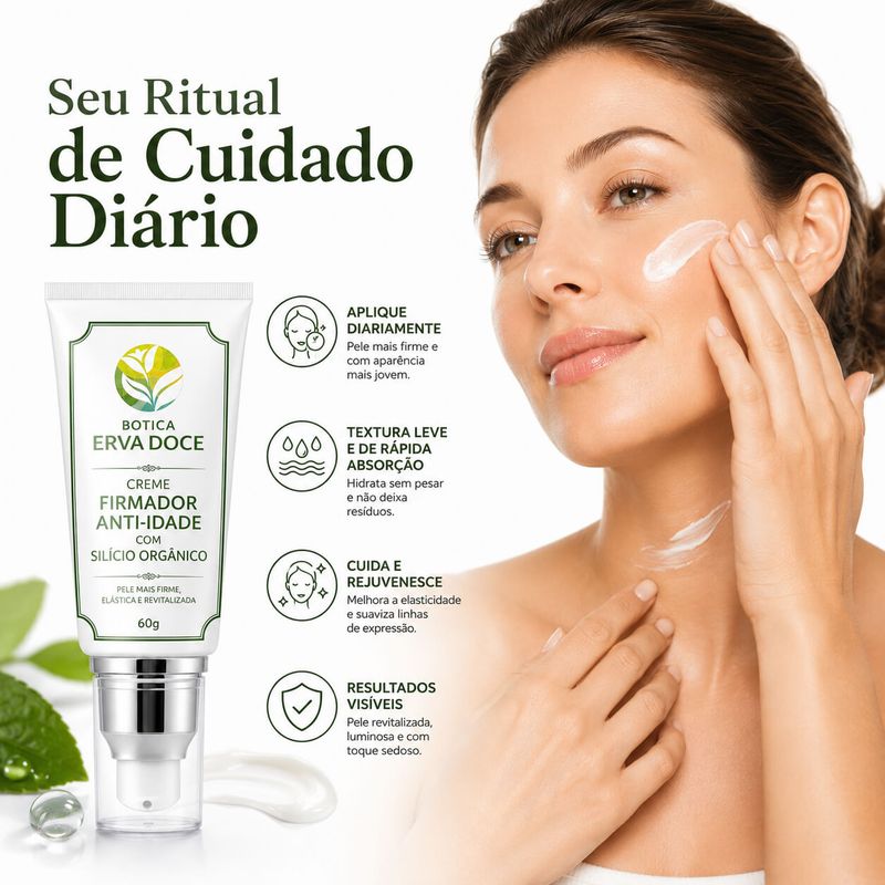  Creme Firmador Anti-Idade com Silício Orgânico 60g