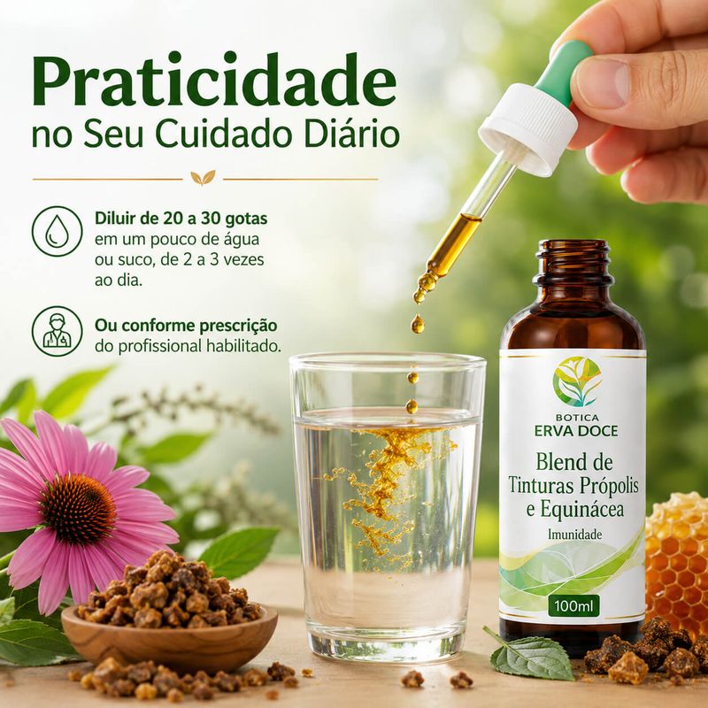 Blend de Tinturas Própolis e Equinácea Imunidade 100ml