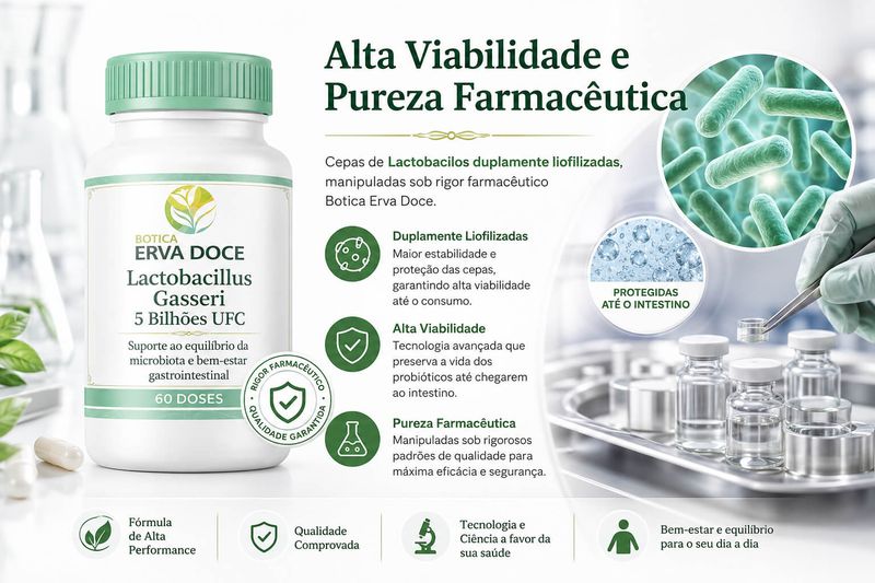  Lactobacillus Gasseri 5 Bilhões UFC –  60 Doses