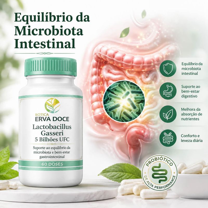  Lactobacillus Gasseri 5 Bilhões UFC –  60 Doses
