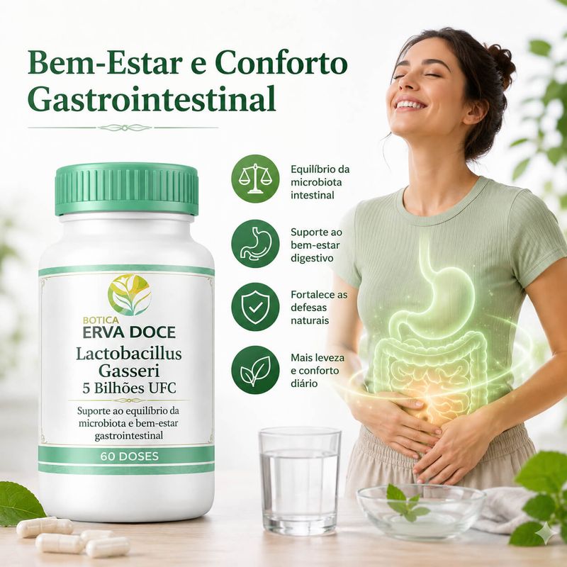  Lactobacillus Gasseri 5 Bilhões UFC –  60 Doses