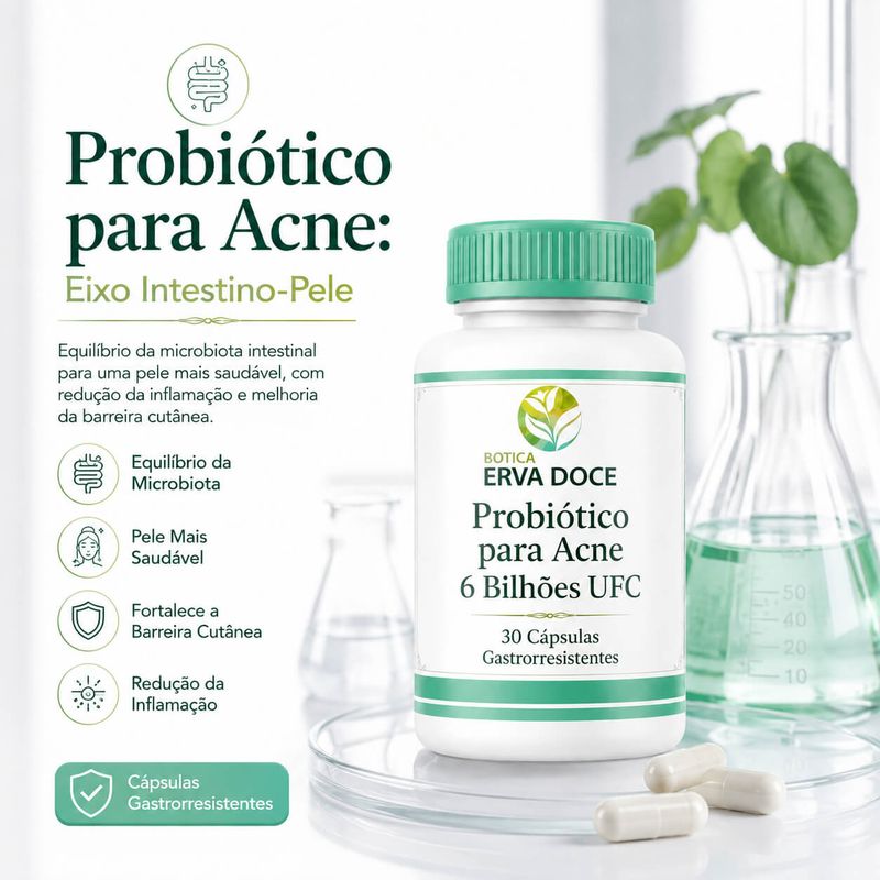  Probióticos para Acne 6 Bilhões UFC 30 doses