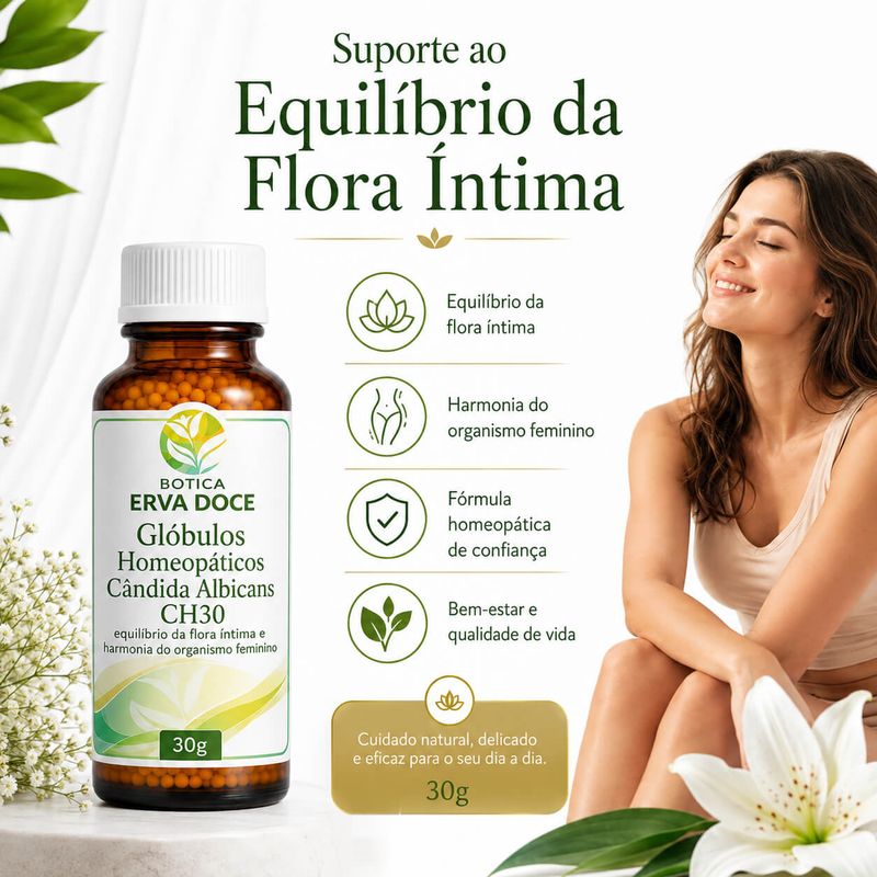 Glóbulos Homeopáticos Cândida Albicans CH30 30g