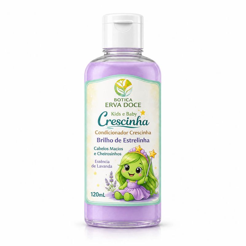 Condicionador Infantil Crescinha Brilho de Estrelinha –  120ml