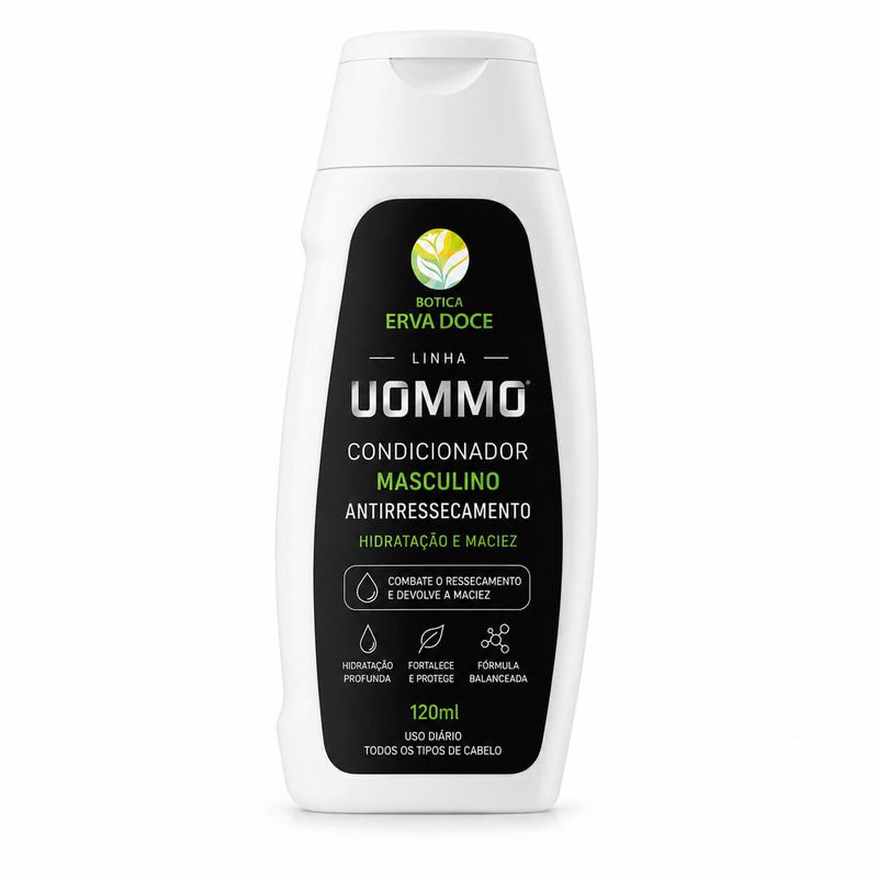 Condicionador Masculino UOMMO – Hidratação,  e Frescor 120ml