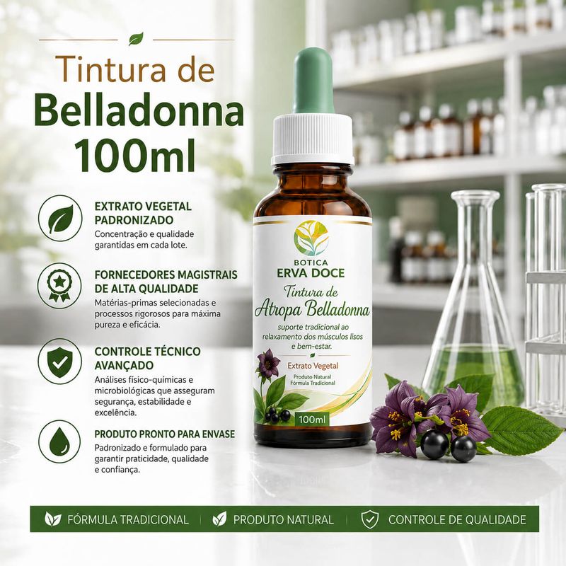 Tintura de Belladonna (Atropa belladonna) – 100ml