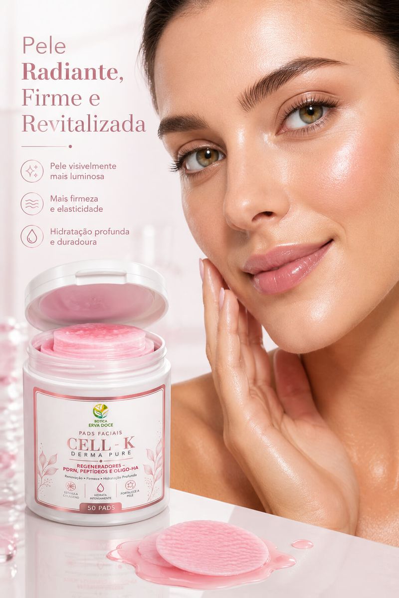 Pads Faciais Regeneradores – PDRN (50 Pads / 100ml)