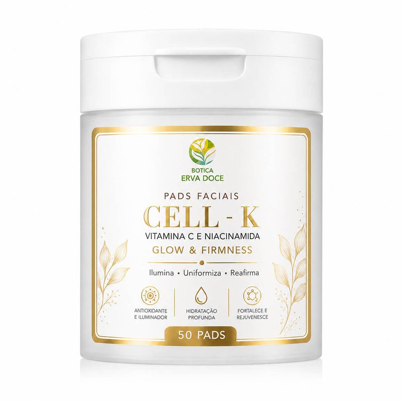 Pads Faciais Vitamina C e Niacinamida – Glow  50 Pads/100ml