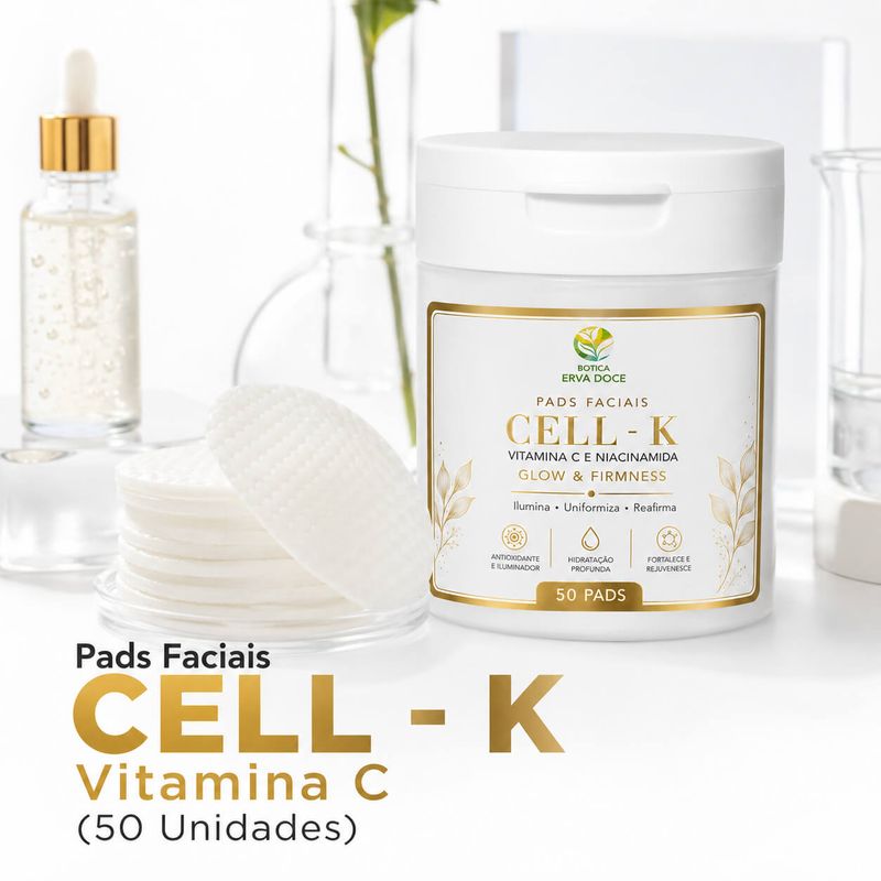 Pads Faciais Vitamina C e Niacinamida – Glow  50 Pads/100ml