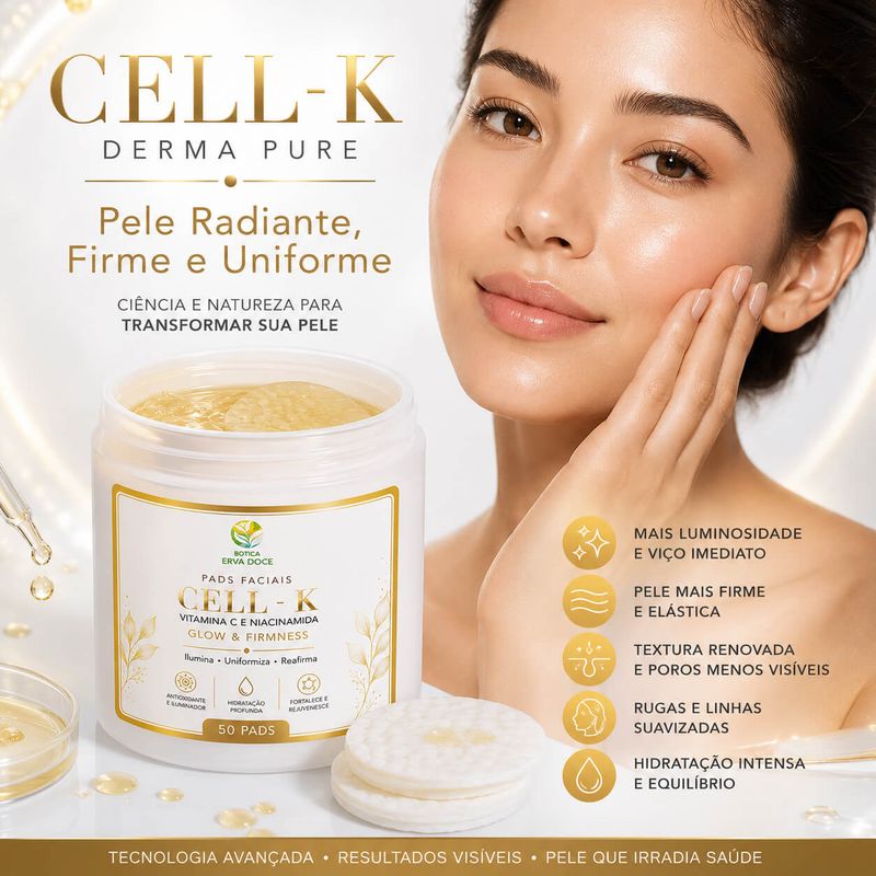 Pads Faciais Vitamina C e Niacinamida – Glow  50 Pads/100ml