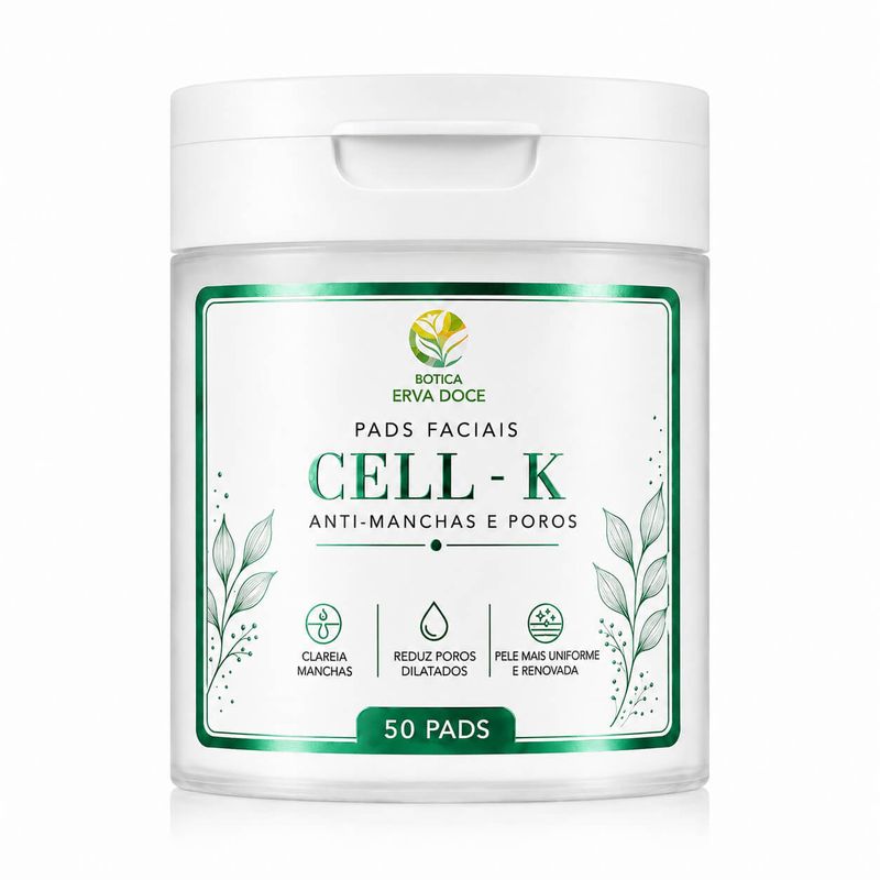 Pads Faciais CELL - K Anti-Manchas e Poros –  50 Pads / 100ml