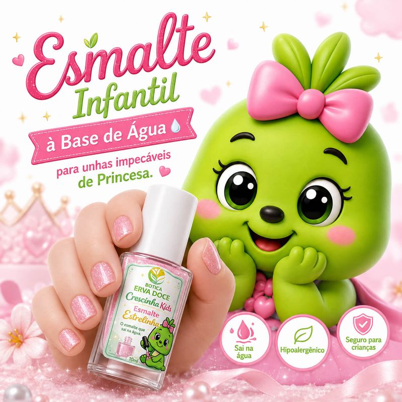 Kit Crescinha  – Lip Balm, Body Splash e Esmalte Infantil