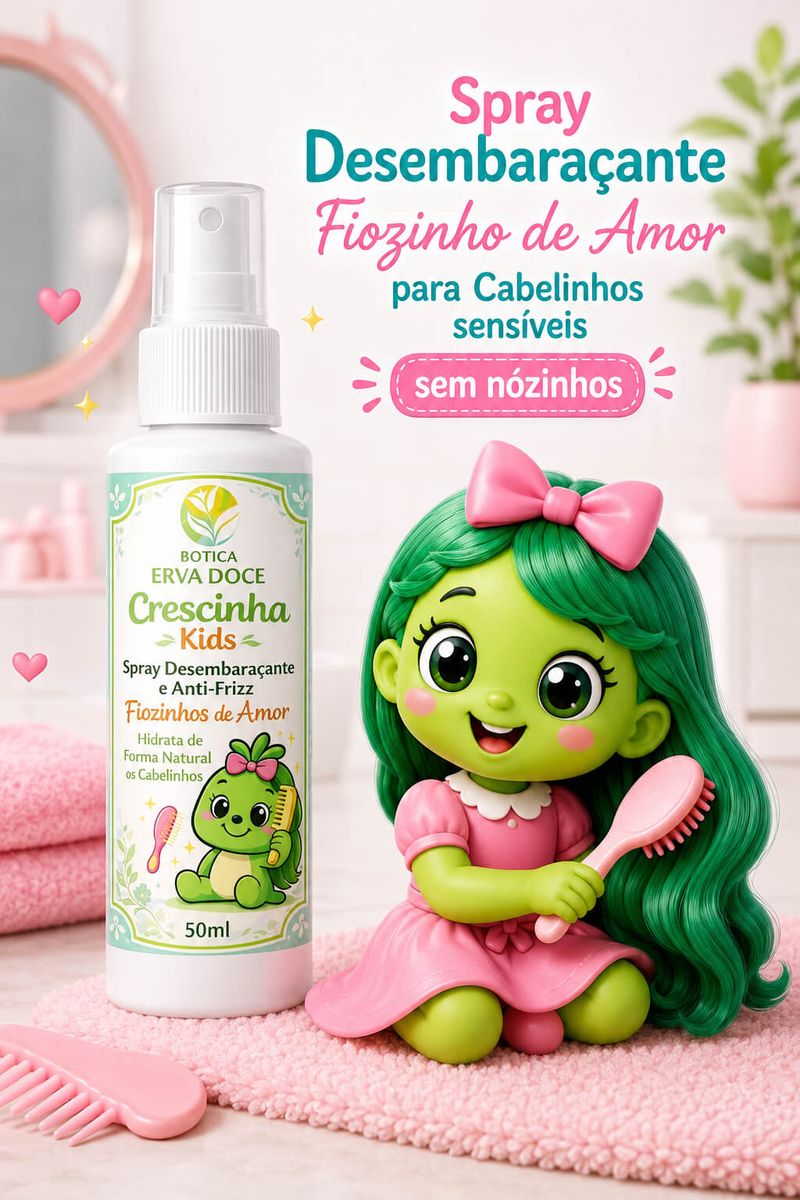 Kit Crescinha Cuidados de Princesa - Leave-in Spray Gomas
