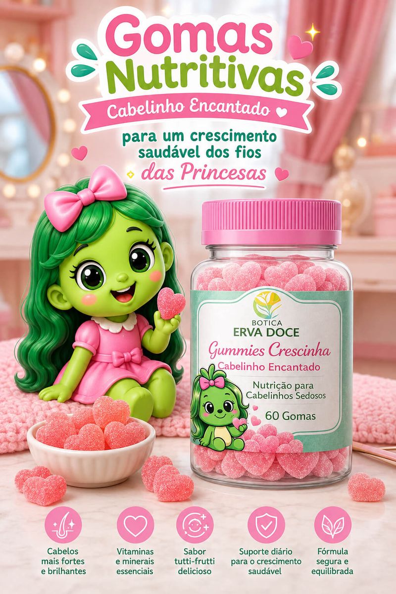 Kit Crescinha Cuidados de Princesa - Leave-in Spray Gomas