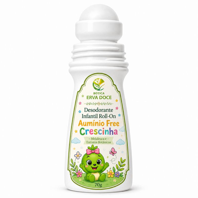 Desodorante Infantil Roll-On Crescinha Melaleuca 70g
