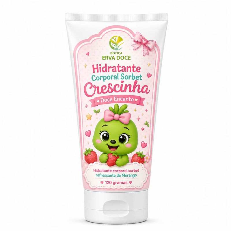 Hidratante Corporal Sorbet Crescinha Morango 120g