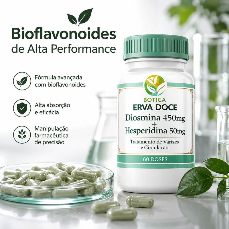 Kit Circulação: Diosmina Hesperidina  e Erva de Bicho 100ml