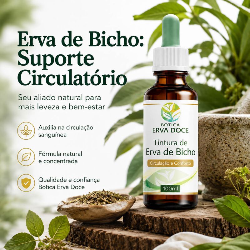 Kit Circulação: Diosmina Hesperidina  e Erva de Bicho 100ml