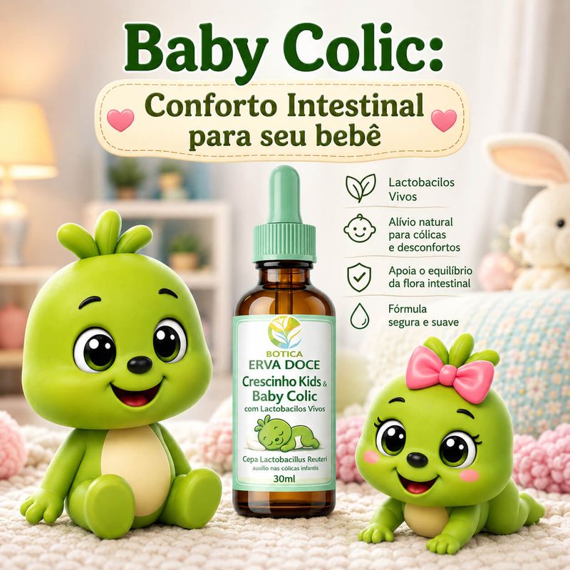 Kit Bem-Estar Mamãe e Bebê: Algodoeiro 100ml e Baby Colic 30ml