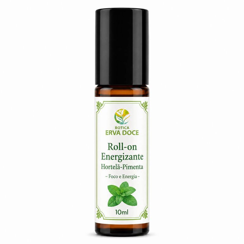 Roll-on Energizante Hortelã-Pimenta – Foco e Energia 10ml