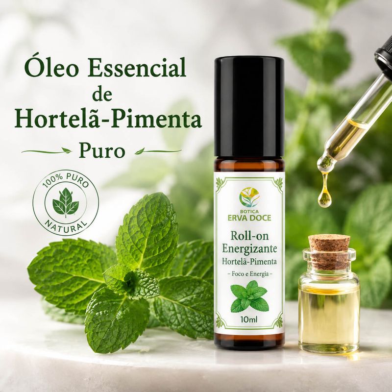 Roll-on Energizante Hortelã-Pimenta – Foco e Energia 10ml