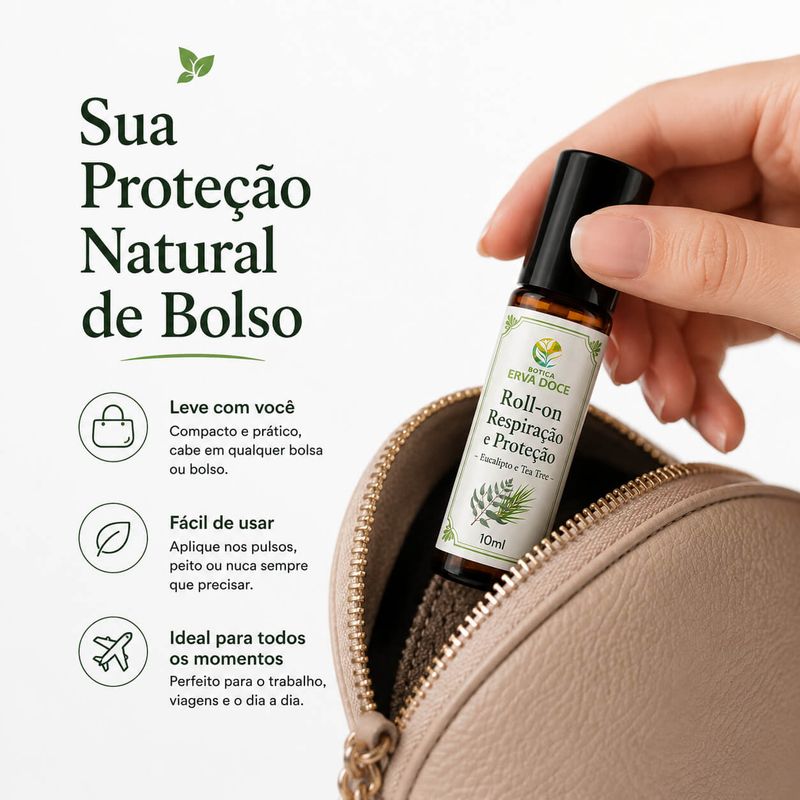 Roll-on Respiração e Proteção – Eucalipto e Tea Tree 10ml
