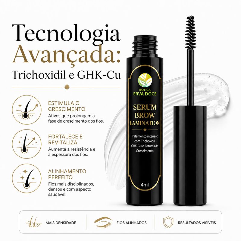  Serum Brow Lamination - Crescimento e Alinhamento  4ml