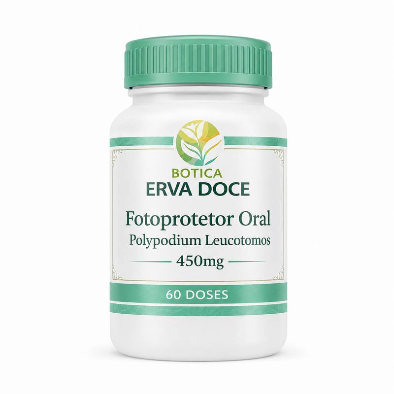 Fotoprotetor Oral Polypodium Leucotomos 450mg 60 Doses