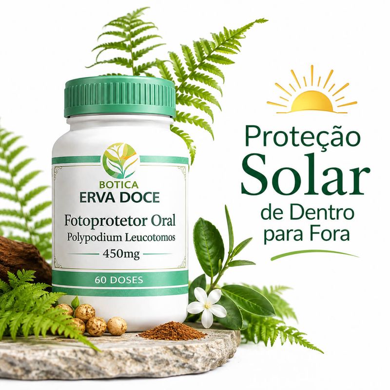 Fotoprotetor Oral Polypodium Leucotomos 450mg 60 Doses